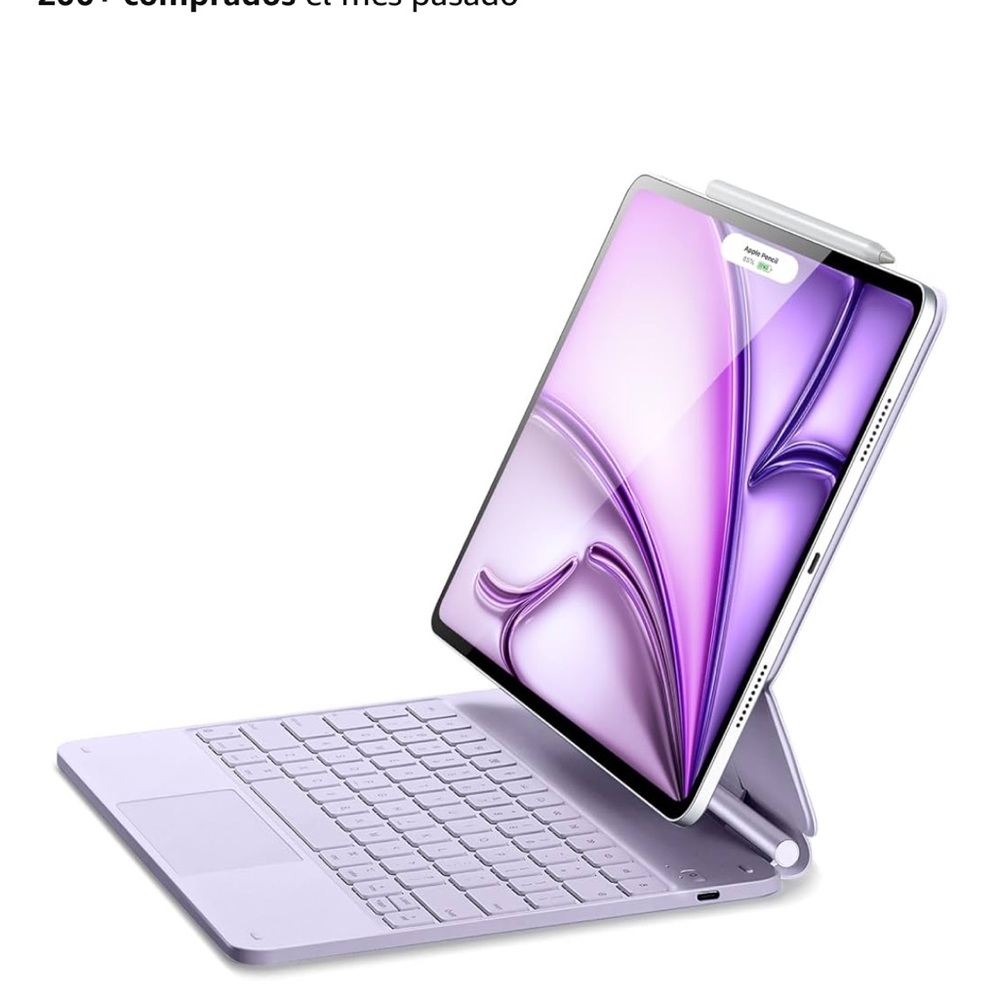 Sleek Lavender Tablet with Keyboard Case